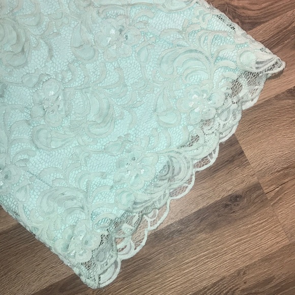 Mint lace dress - Picture 3 of 3